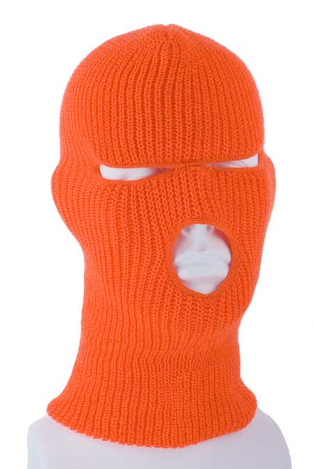 Value Knit - Red Full Face Ski Mask - SINgle Piece - MADE IN USA