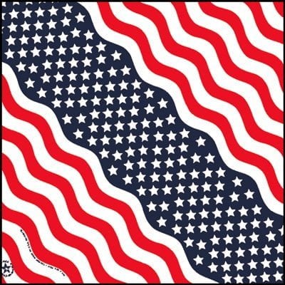 USA Made American DENIM Bandanas - Dozen Packed 22x22