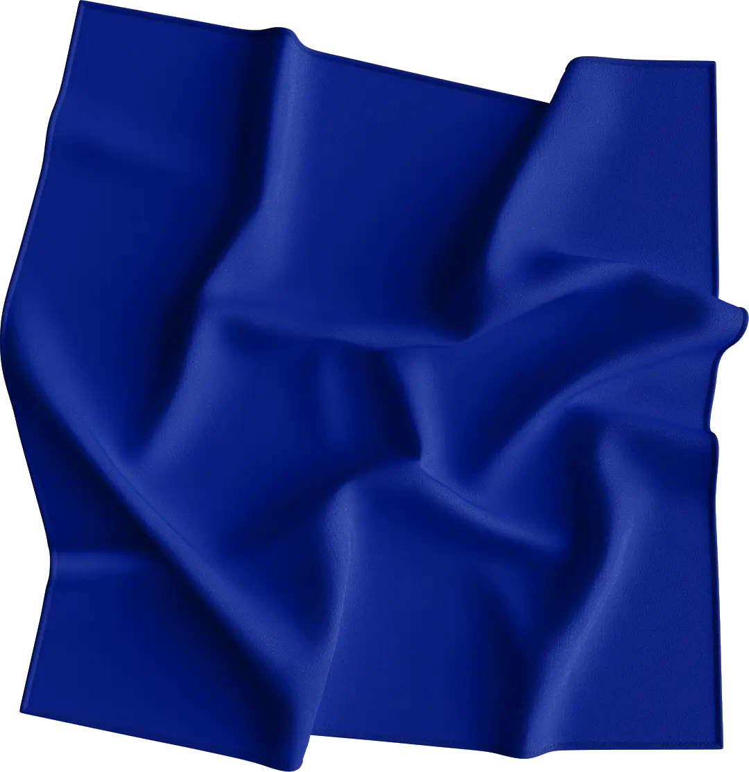 1pc Blue Solid Color Bandana 22x22 Inches 100% Cotton
