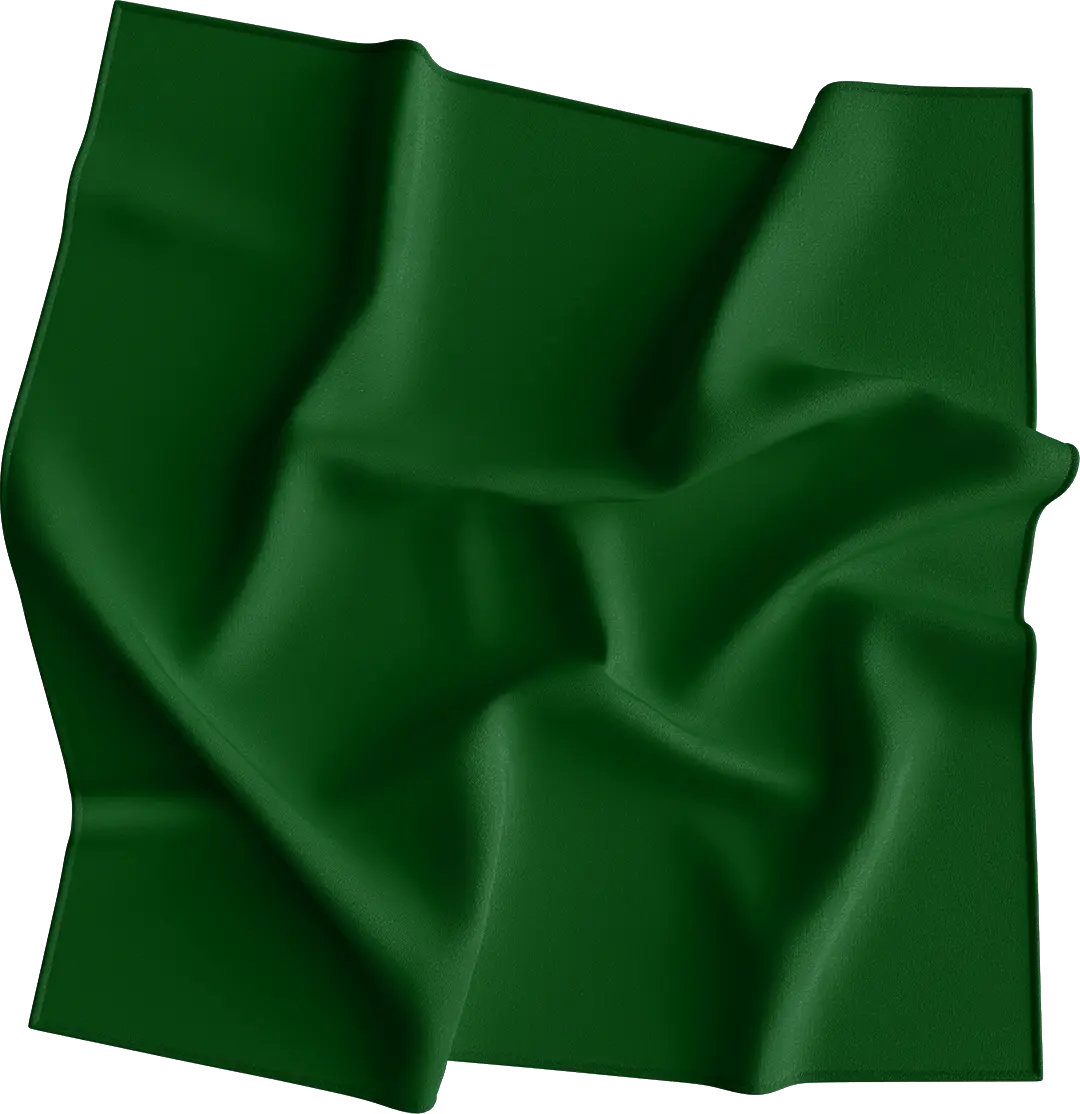 1pc Green Solid Color Bandana 22x22 Inches 100% Cotton