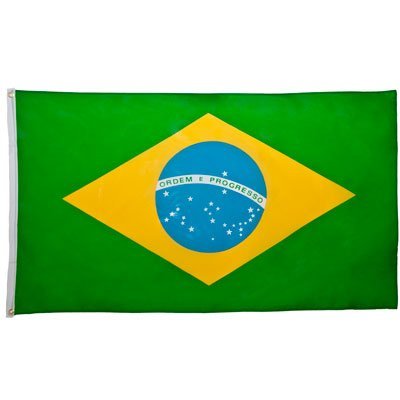 144 Brazil Flag 3ft x 5ft Polyester - Case - 12 Dozen - Imported