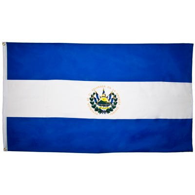 144 El Salvador Flag - 3ft x 5ft Polyester - Case - 12 Dozen - Imported