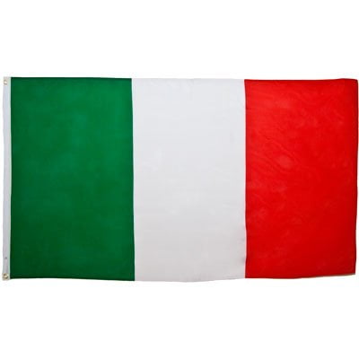 144 Italy Flag 3ft x 5ft Polyester - Case - 12 Dozen - Imported