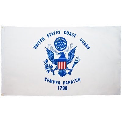 144 U.S. Coast Guard Flag - 3ft x 5ft Polyester - Case - 12 Dozen - Imported