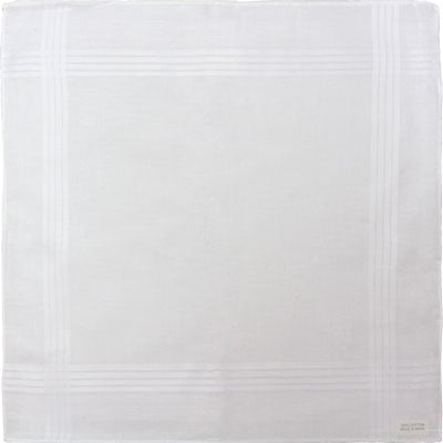 1pc Mens Handkerchief - 16 inches - 4 Satin Stripe - Single Piece