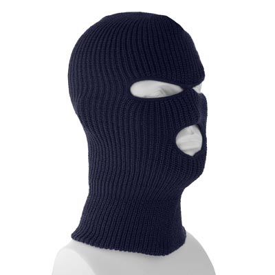 1pc Superstretch Navy Blue Full Face Ski Mask - Single 1pc - Made in USA
