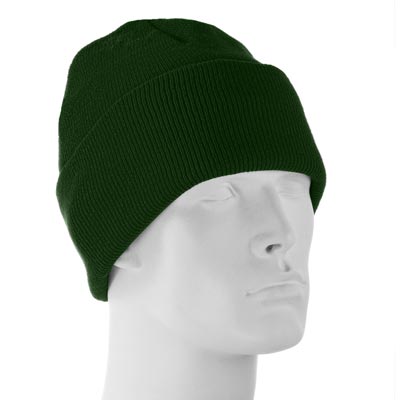 1pc Hunter Green Thinsulate Ski Hat - 40 gram - Single 1pc - Made in USA