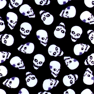 Tossed Skulls Bandana - 22x22 - 100% Cotton