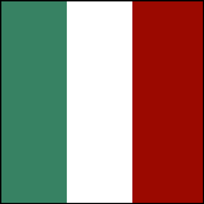 Italy Flag Bandana - 22x22 - 100% Cotton