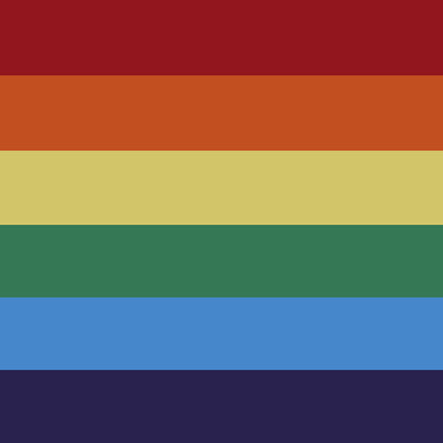 1pc Gay Pride Flag Bandana Bandana - 22x22 - 100% Cotton