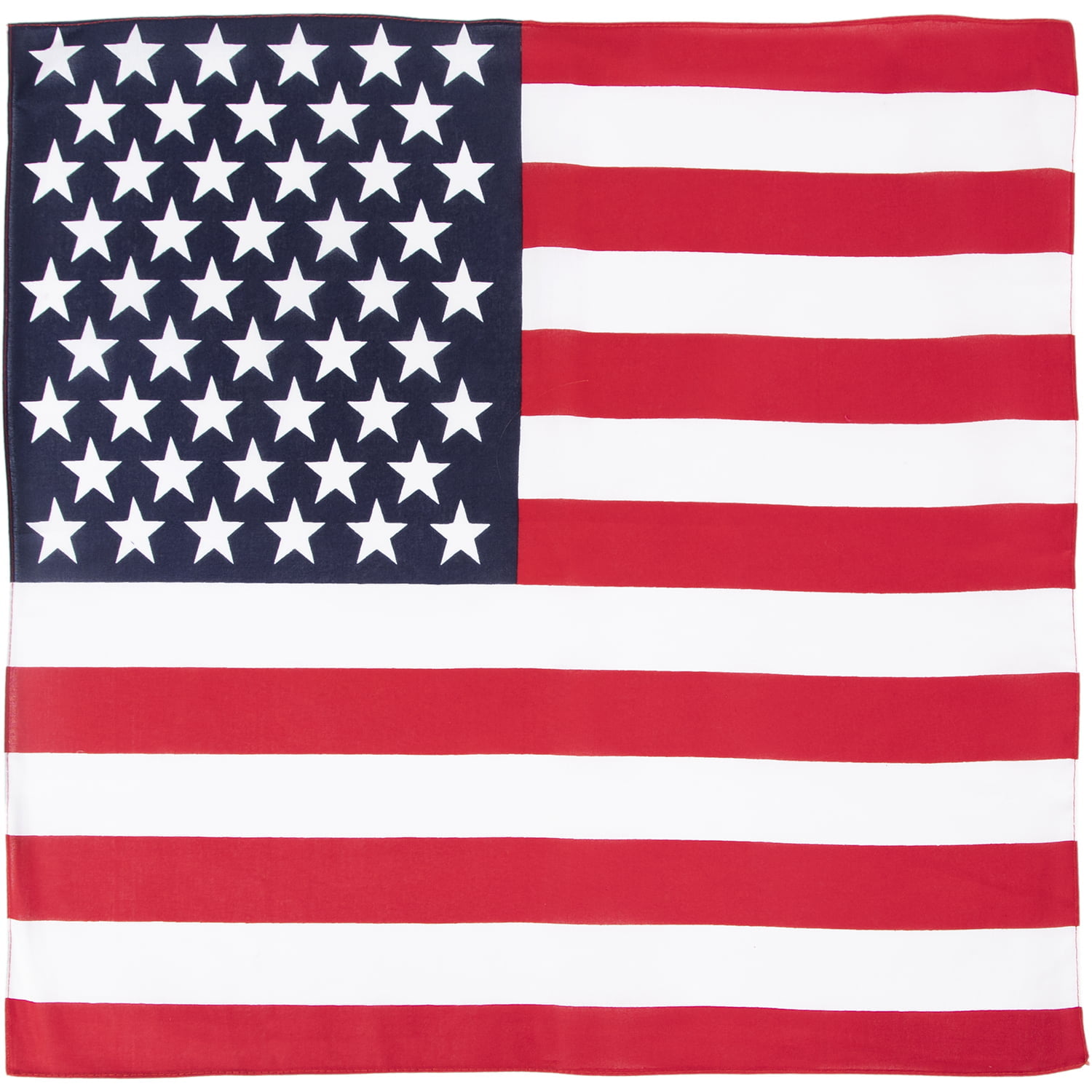 12pcs US Flag Bandana - Dozen Packed - 22x22
