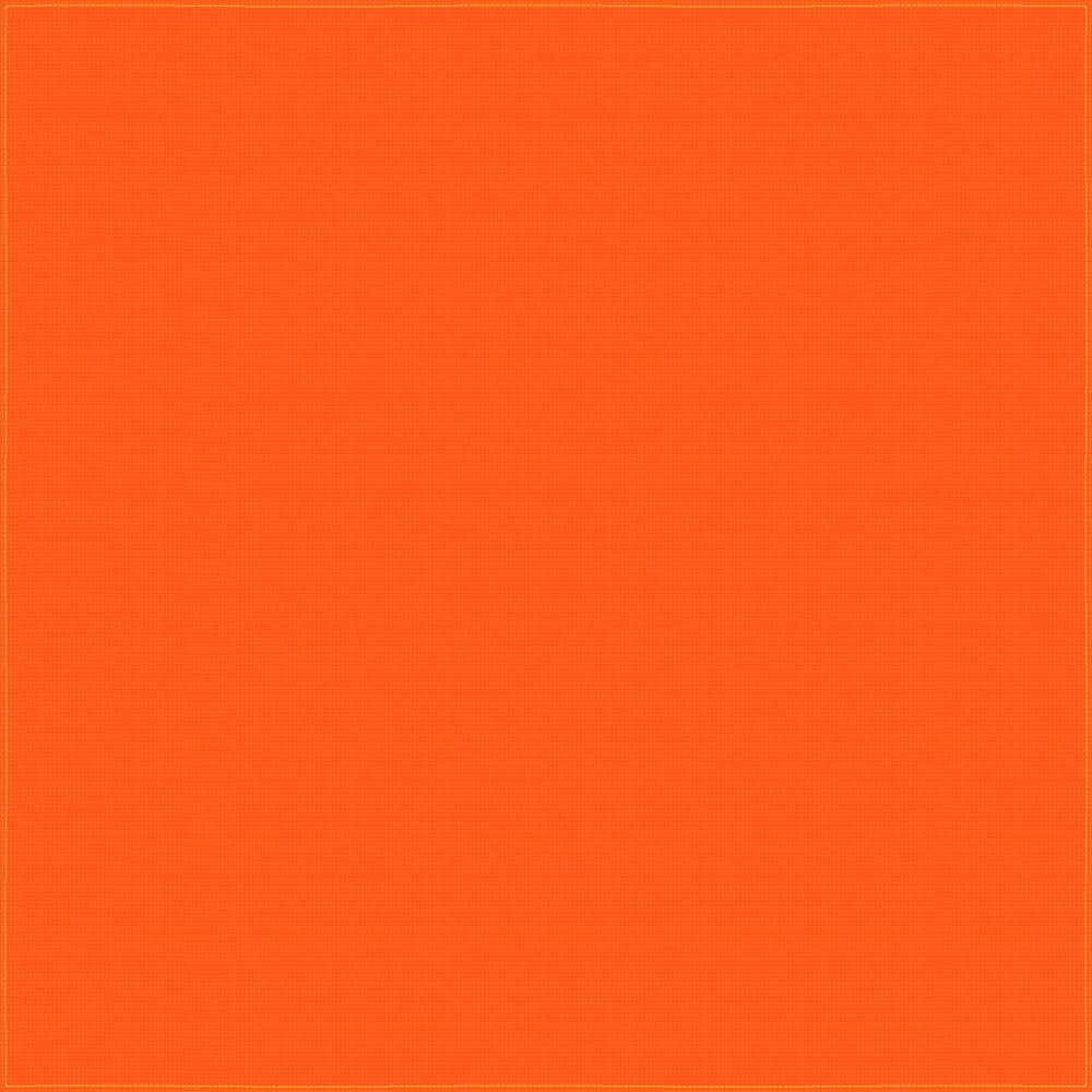 Orange Plain Bandana In Bulk - Dozen Packed/12 Pcs - Size 22x22 - 100% Cotton