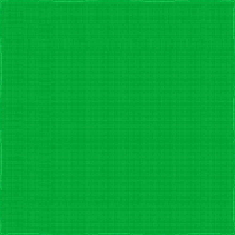 12pcs Green Solid Color Bandana 22x22 Inches 100% Cotton