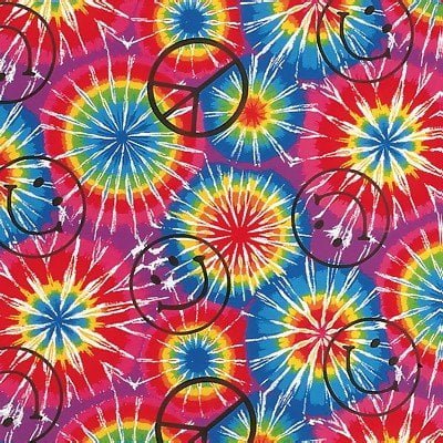 12pcs Smiley Faces and Peace Signs Bandanas in Bulk by the Dozen - 22x22