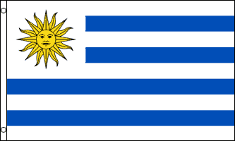1pc Uruguay Flag - 3ft x 5ft Polyester - Single 1pc - Imported