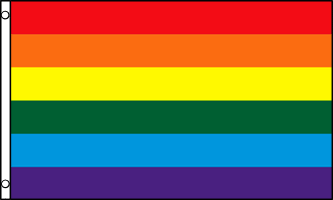 144 Rainbow Flag 3ft x 5ft Polyester - Case - 12 Dozen - Imported