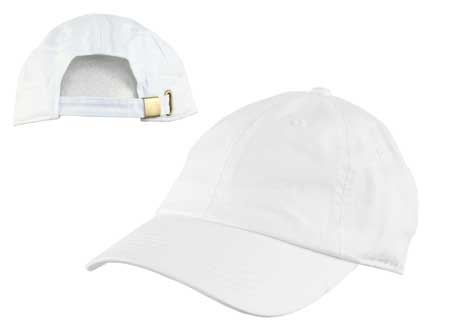 1pc White Plain Baseball Hat Cotton Cap - Dad Hat - Low Profile - Stone Washed