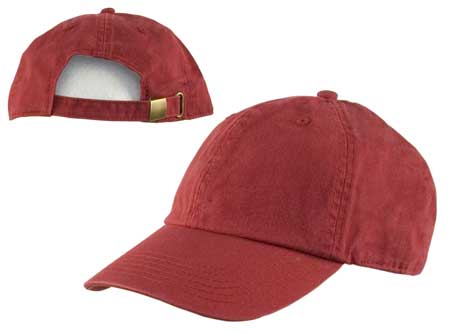 1pc Rust Plain Baseball Hat Cotton Cap - Dad Hat - Low Profile - Stone Washed