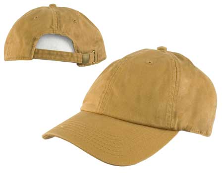 1pc Copper Baseball Cotton Cap - Dad Hat - Low Profile - Stone Washed