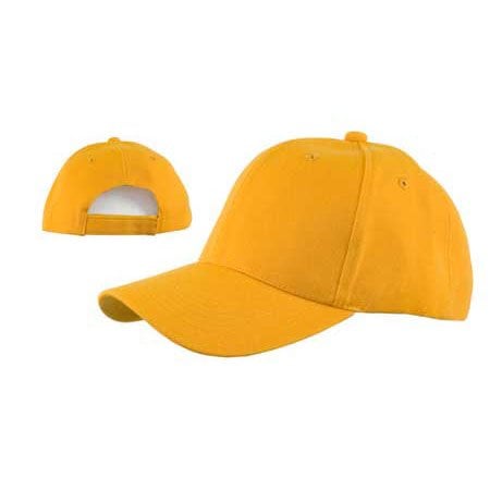 12pcs Gold Plain Baseball Hats Low Profile - Constructed - Adjustable Velcro Back - 100% Acrylic (Wool Feel) - Bulk by the Dozen - Wholesale