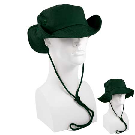 1pc Hunter Green Safari Boonie Hat - Single Piece