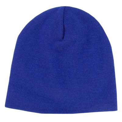 12pcs Solid Royal Beanie Winter Knit Hats - Made in USA - Dozen Packed