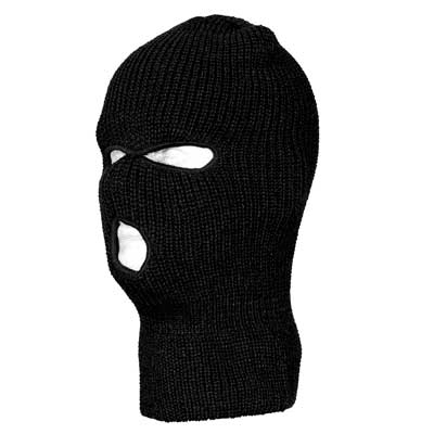 Black Full Face Value Knit Ski Mask - Imported - Case - 144 pcs