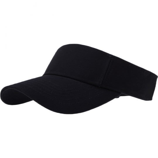 1pc Black Sun Visor Hat - Single Piece