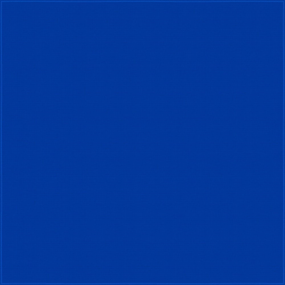 1pc Royal Blue Solid Handkerchief - Single 1pc 14x14