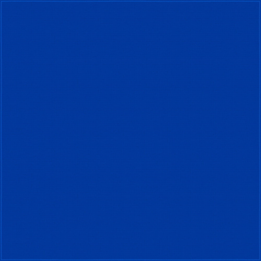 1pc Royal Blue Solid Handkerchief - Single 1pc 18x18