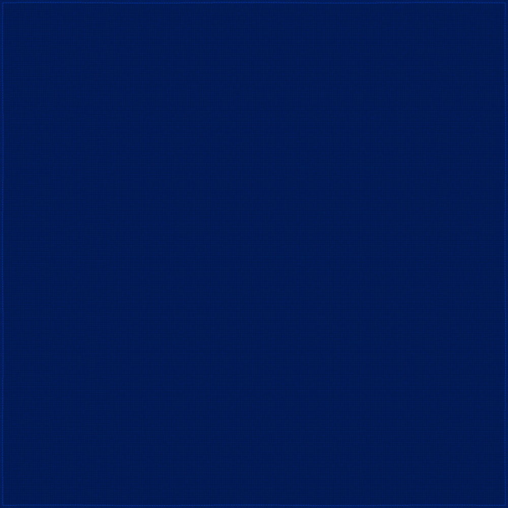 1pc Navy Blue Solid Handkerchief - Single 1pc 22x22