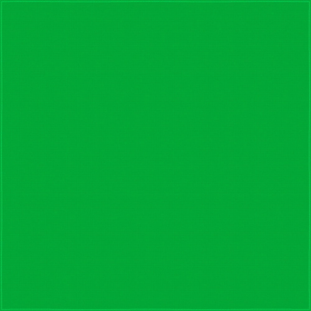 1pc Kelly Green Solid Handkerchief - Single 1pc 27x27