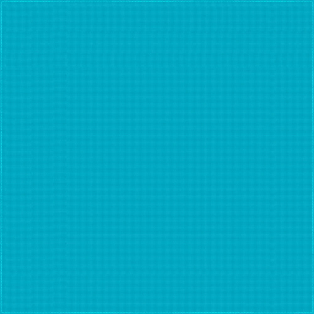 1pc Turquoise Solid Handkerchief - Single 1pc 27x27