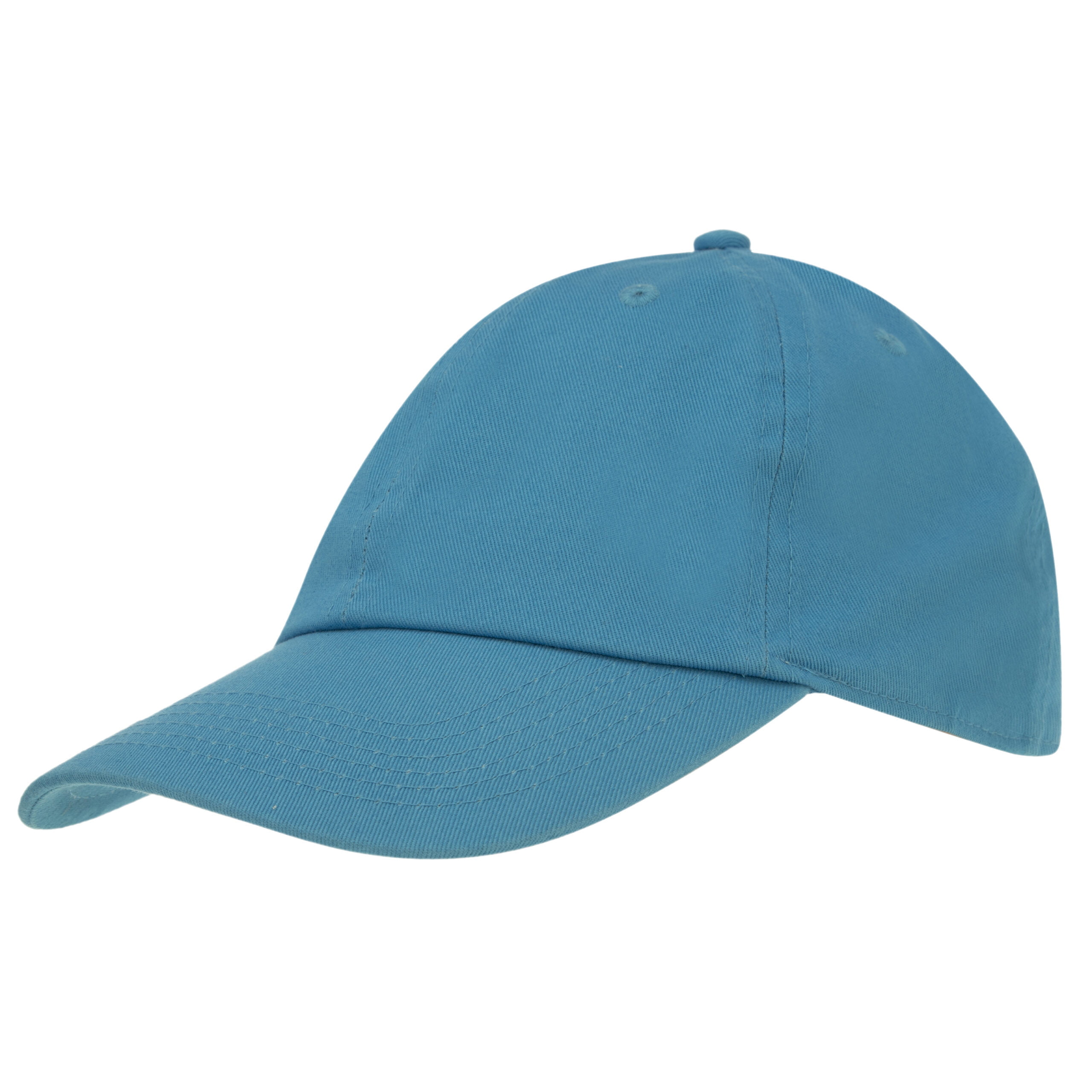 12pcs Turquoise Plain Baseball Hats Low Profile - Unconstructed - Adjustable Clasp - 100% Cotton - Stone Washed - Bulk by the Dozen - Wholesale