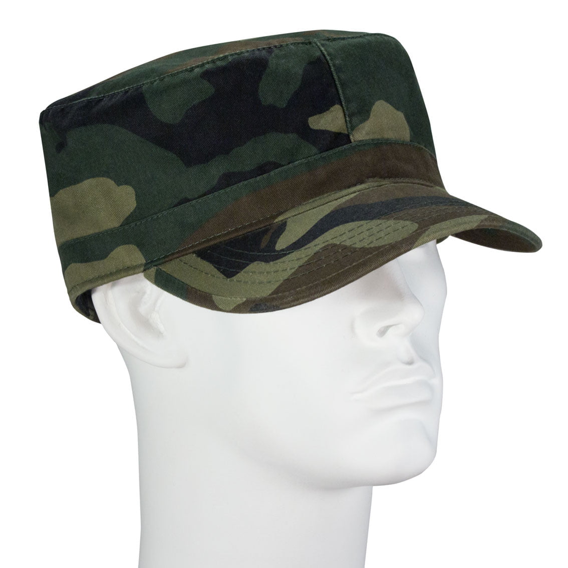 12pcs Woodland Castro Military Fatigue Army Hats - Fitted - Unconstructed - 100% Cotton - Bulk by the Dozen - Wholesale