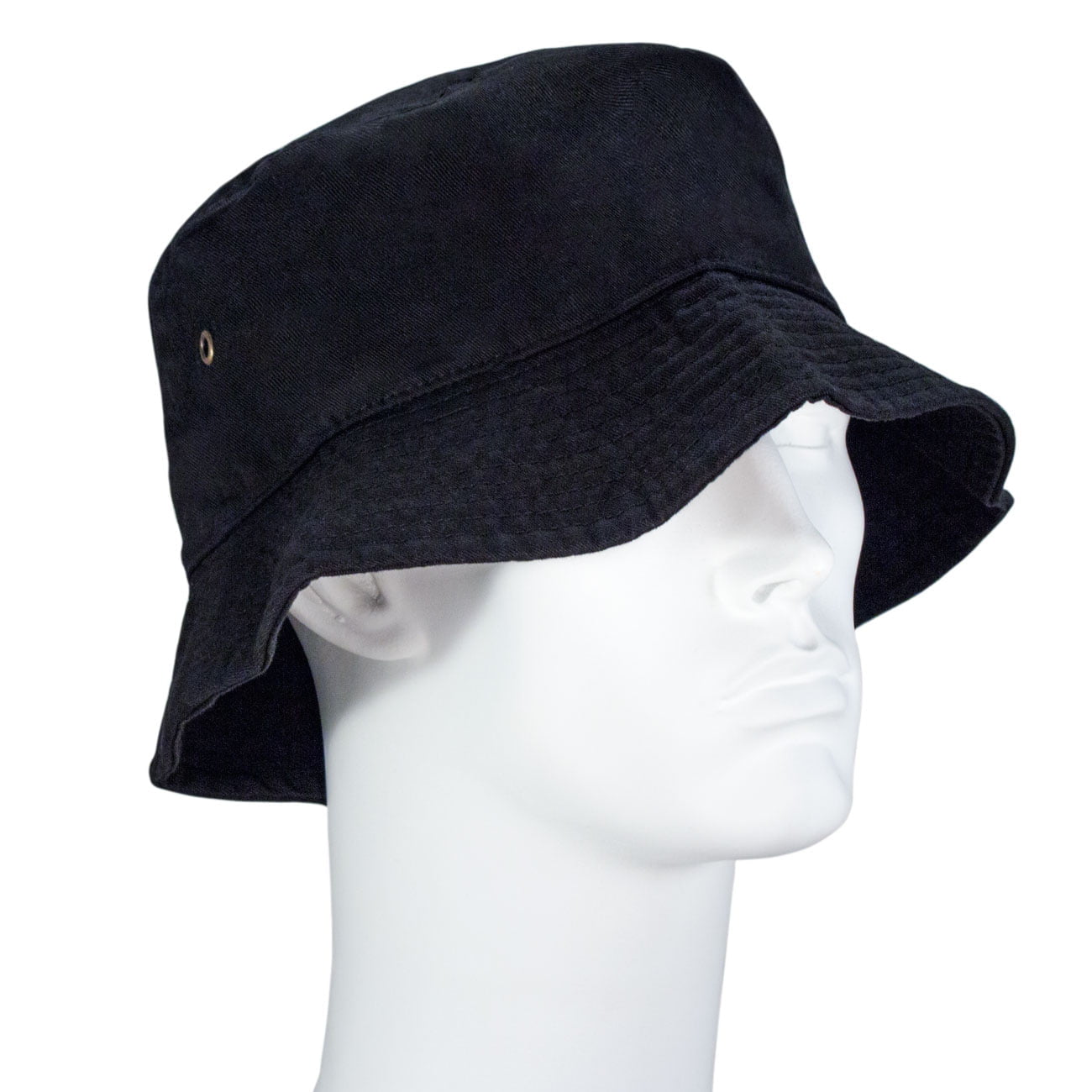 1pc Black Bucket Hat - Single 1pc - LXL