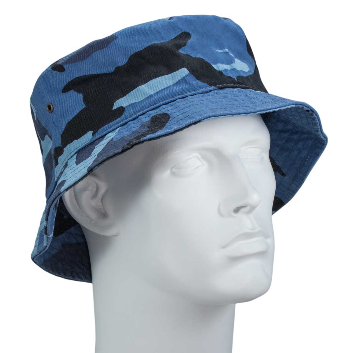 Blue Camo Bucket Hat - Single 1pc - SM