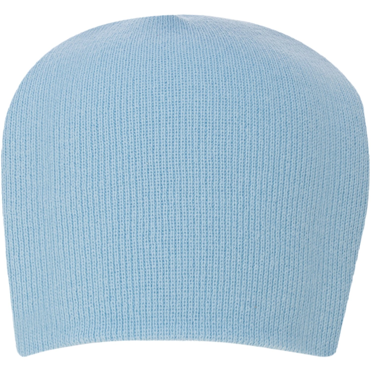 12pcs Solid Sky Blue Beanie Winter Knit Hat - Made in USA - Single Piece