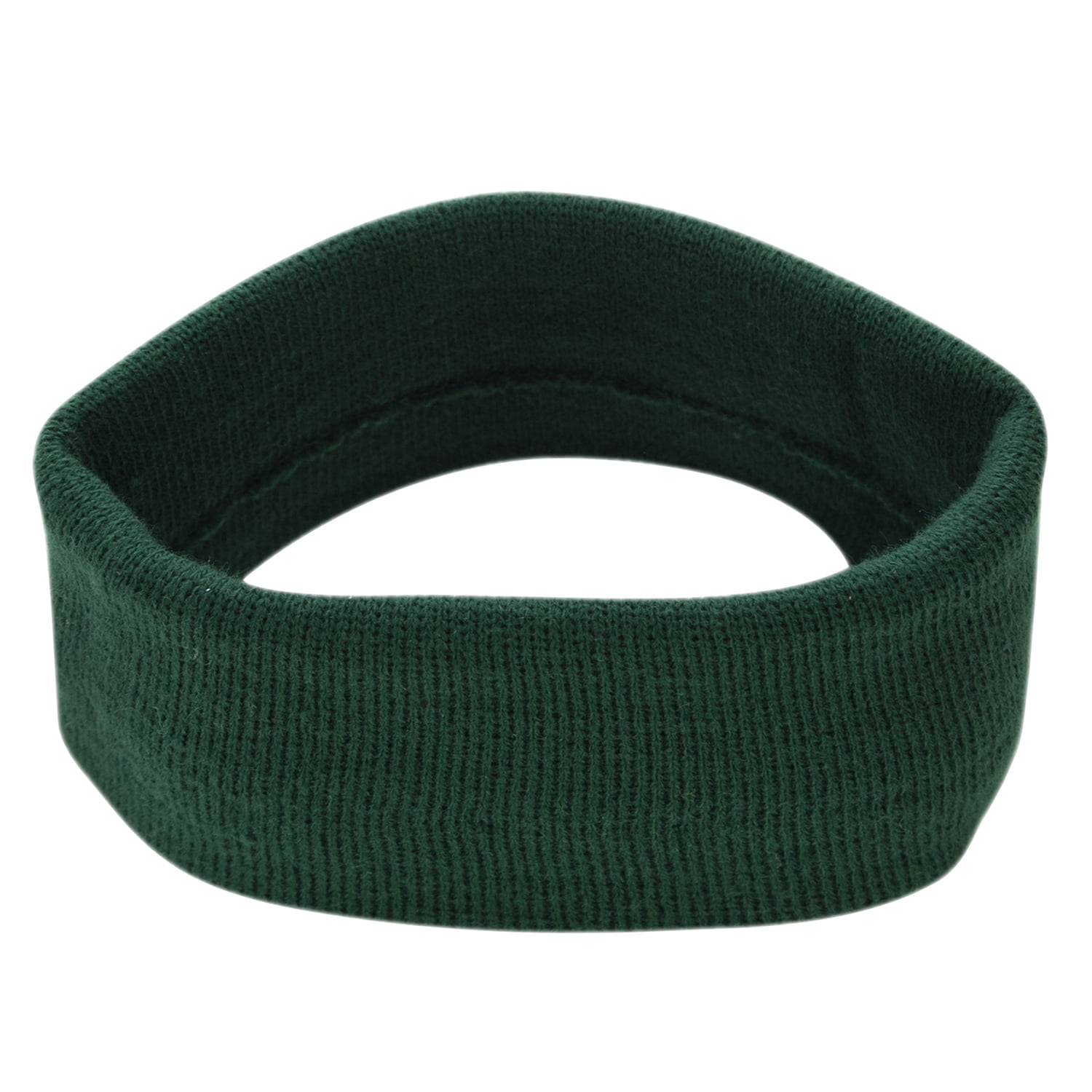 1pc Hunter Green Winter Knit Stretch Headband - Single 1pc - Made in USA